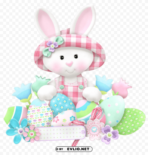 easter white bunny Free PNG transparent images