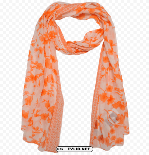 orange printer scarf Transparent pics