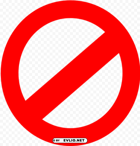 prohibited Clear Background PNG Isolated Subject