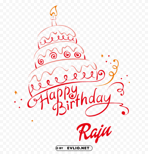 raju happy birthday name Free PNG images with clear backdrop