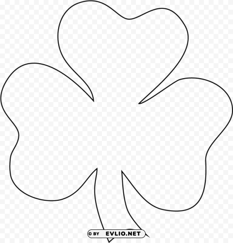 shamrock outline High-quality PNG images with transparency