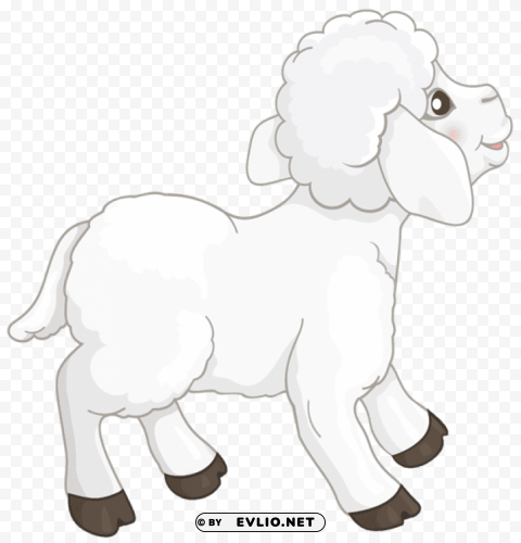 Transparent White Lambpicture PNG Graphics With Transparency