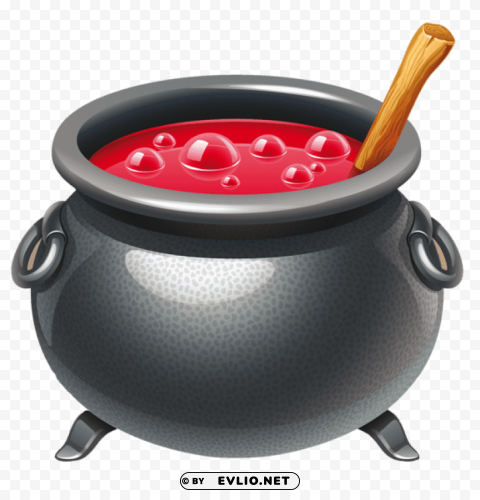 witch cauldron PNG Image Isolated with Clear Background