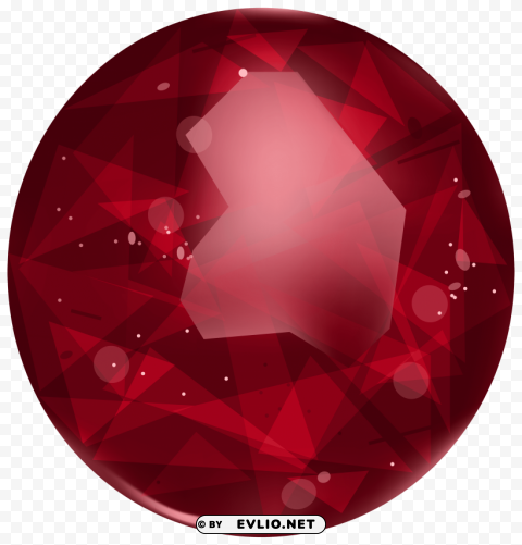 oval ruby PNG images with transparent elements pack