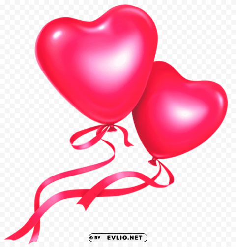 pink heart balloons PNG files with no background wide assortment