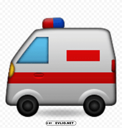 ios emoji ambulance Transparent PNG graphics archive