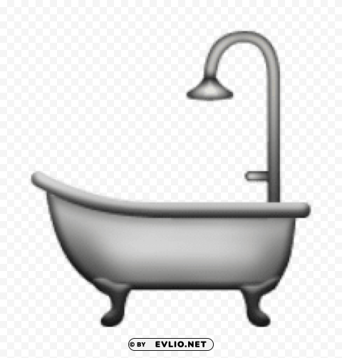 ios emoji bathtub Clear background PNG clip arts