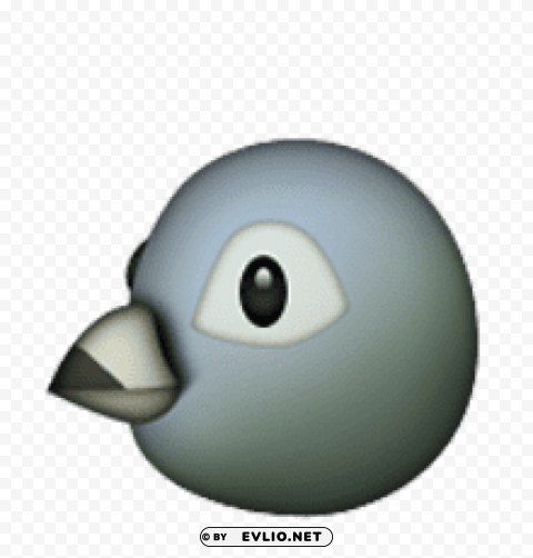 ios emoji bird Clean Background Isolated PNG Illustration