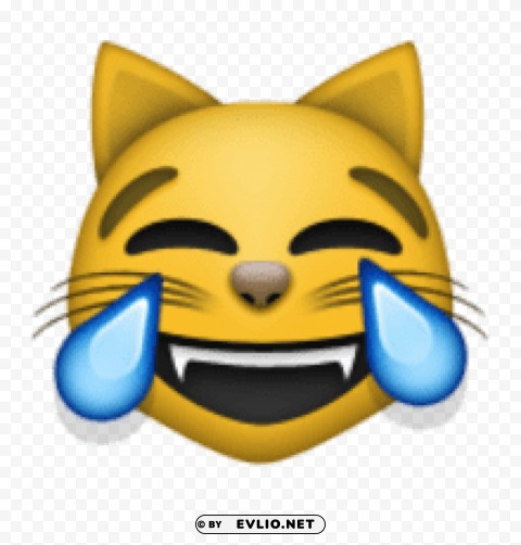 Ios Emoji Cat Face With Tears Of Joy Transparent Pics