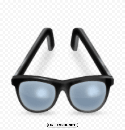 ios emoji eyeglasses Transparent Background Isolated PNG Illustration