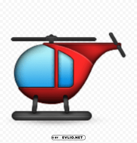 ios emoji helicopter Transparent Cutout PNG Graphic Isolation