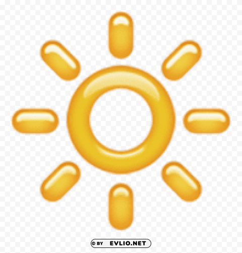 ios emoji high brightness symbol Clear Background Isolated PNG Illustration
