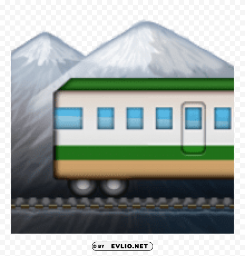 ios emoji mountain railway High-resolution PNG images with transparency