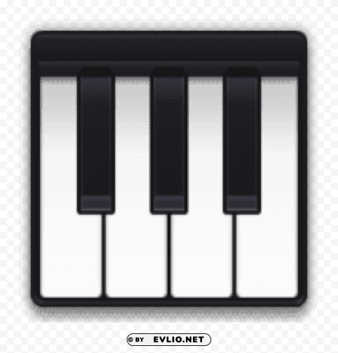 Ios Emoji Musical Keyboard ClearCut Background PNG Isolation