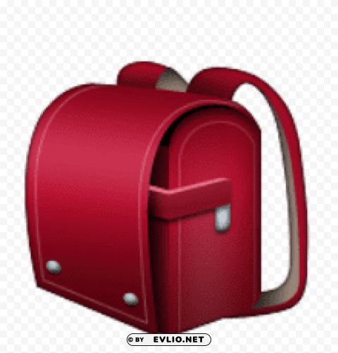 ios emoji school satchel Free download PNG with alpha channel