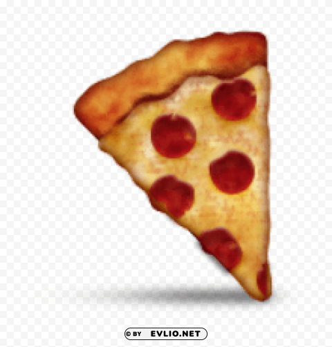 ios emoji slice of pizza Transparent Background Isolation in HighQuality PNG