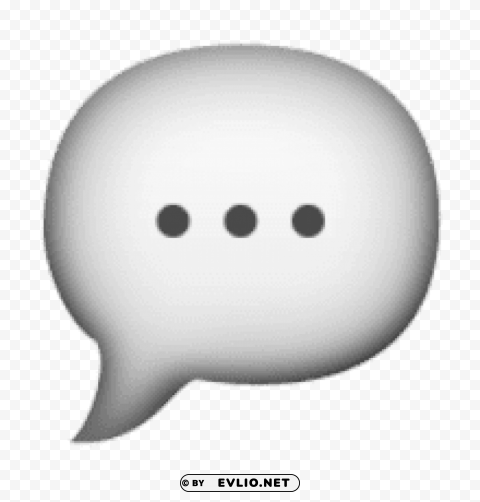 Ios Emoji Speech Balloon Transparent PNG Isolated Item