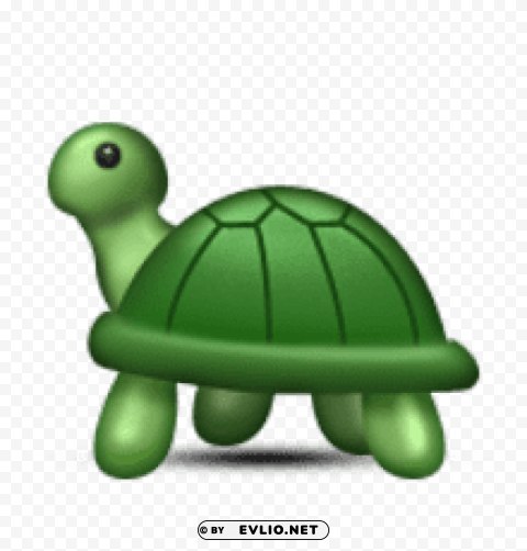 ios emoji turtle ClearCut Background Isolated PNG Design