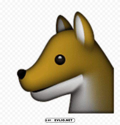 ios emoji wolf face Transparent PNG images with high resolution