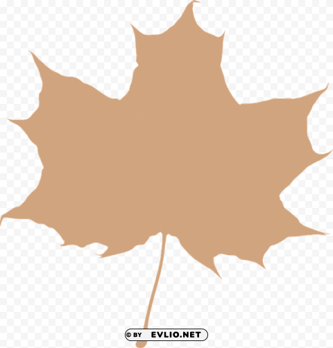 Leaf Silhouette Transparent PNG Isolated Object