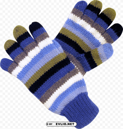 winter gloves PNG artwork with transparency