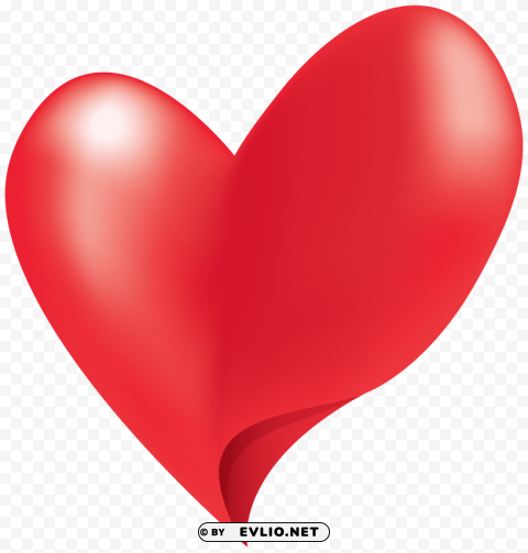 asymmetric heart PNG with no background free download