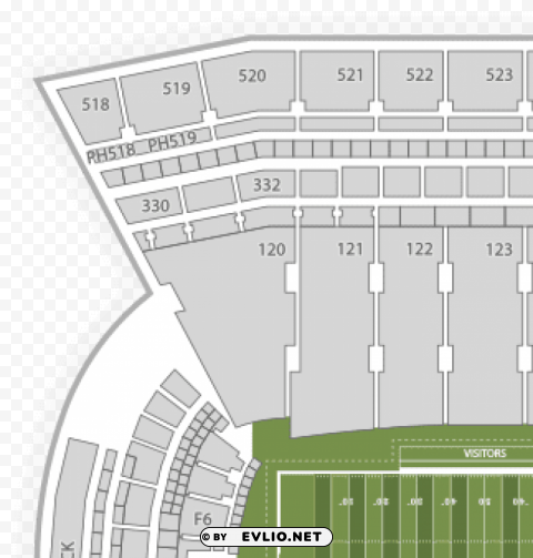 seat number michigan stadium seat map Clear Background PNG Isolated Subject