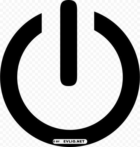 power button sign Isolated Object in HighQuality Transparent PNG