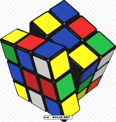 rubik's cube PNG Illustration Isolated on Transparent Backdrop