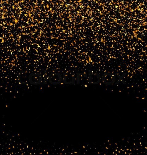 black and gold glitter background texture PNG Image Isolated with Transparent Detail