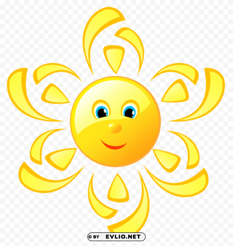 Cute Sunpicture Transparent PNG Isolated Graphic With Clarity