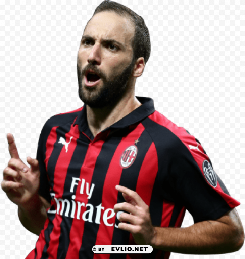 gonzalo higuain Isolated Design Element in Clear Transparent PNG