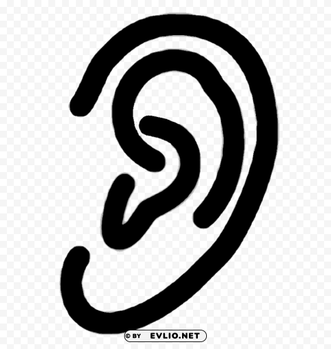 human ear Transparent PNG Isolated Artwork