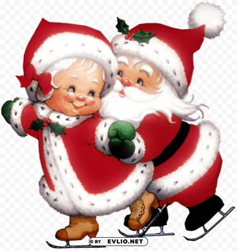  cute mrs claus and mr claus Transparent PNG images wide assortment