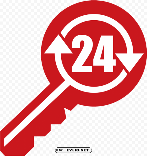 24 7 locksmith Clean Background PNG Isolated Art