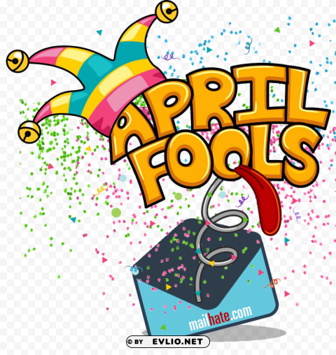 april fools glitter bomb Clear Background Isolation in PNG Format