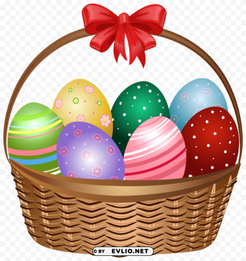 easter basket Isolated Icon in Transparent PNG Format