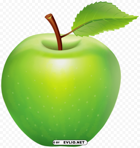 green apple Isolated Character in Clear Transparent PNG