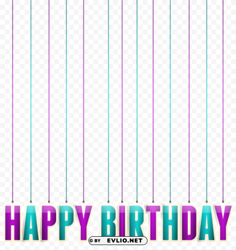 happy birthday hanging HighQuality Transparent PNG Object Isolation