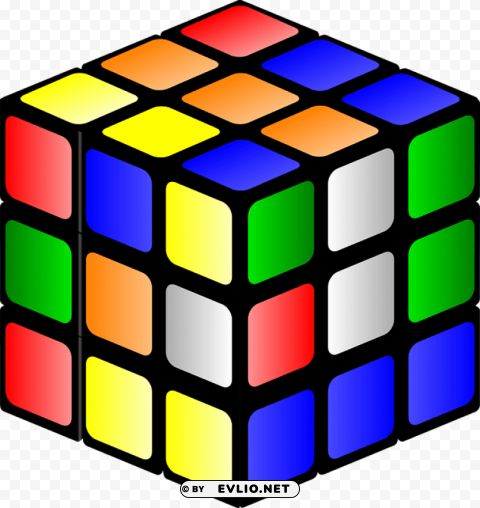 Rubiks Cube PNG Graphic With Transparent Isolation