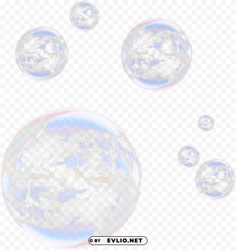 transparent bubbles PNG Isolated Object on Clear Background