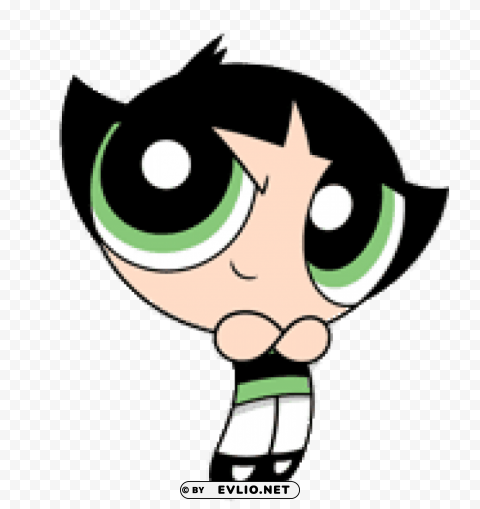 buttercup arms crossed Isolated Character on HighResolution PNG