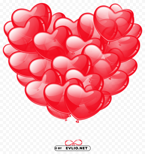 transparent heart balloons PNG images alpha transparency