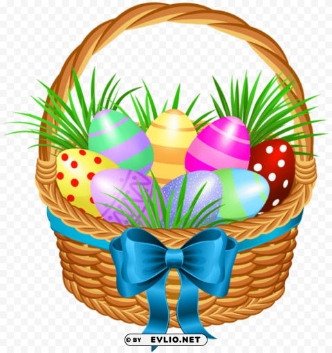 easter basket Isolated Item with HighResolution Transparent PNG