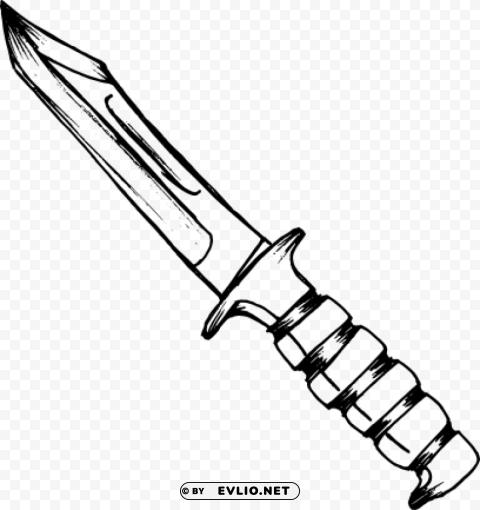 Knife Drawing PNG transparent pictures for editing