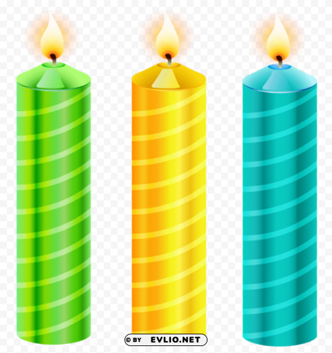 birthday candles vectorpicture Free download PNG with alpha channel