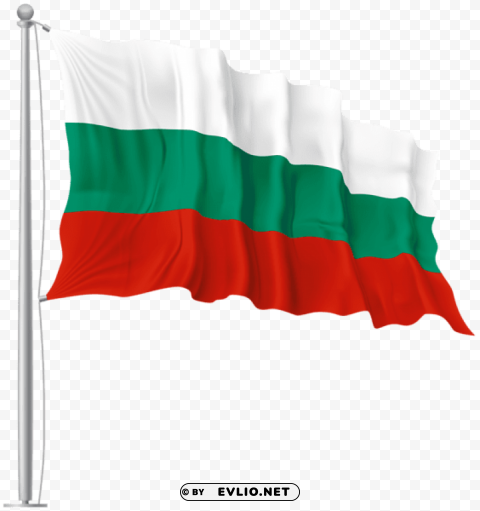 bulgaria waving flag PNG for overlays