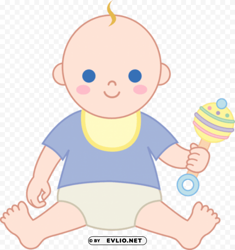 cartoon baby boy Clean Background Isolated PNG Character clipart png photo - c113b91e