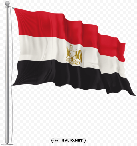 egypt waving flag PNG images with transparent backdrop