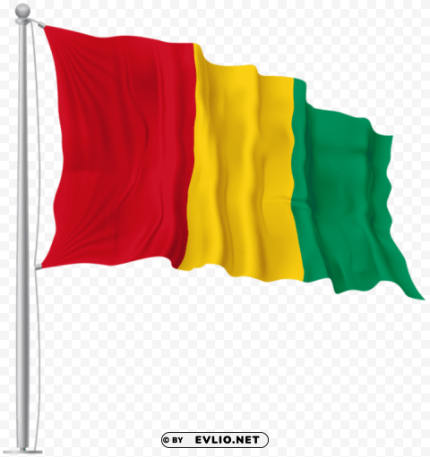 guinea waving flag High-quality transparent PNG images comprehensive set